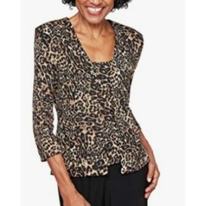 Leopard Print Glitter Twinset 